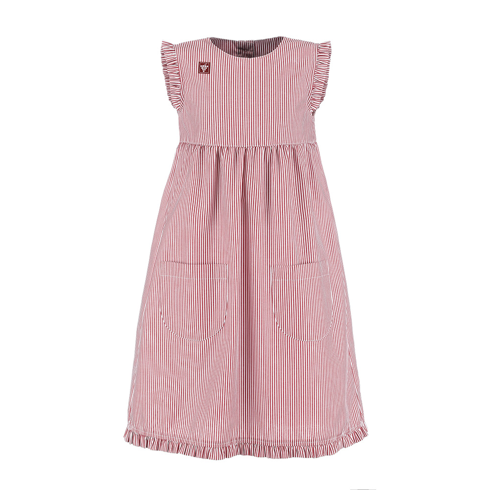 Original Winzerkleid für Kinder Rot-Weiß gestreift Kinder Winzerkleid rot-weiß gestreift