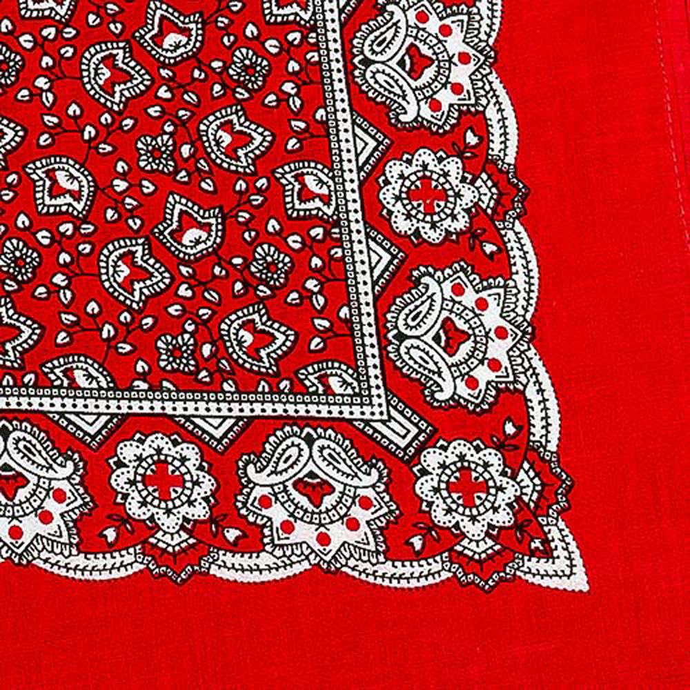 Winzertuch Halstuch Paisley rot