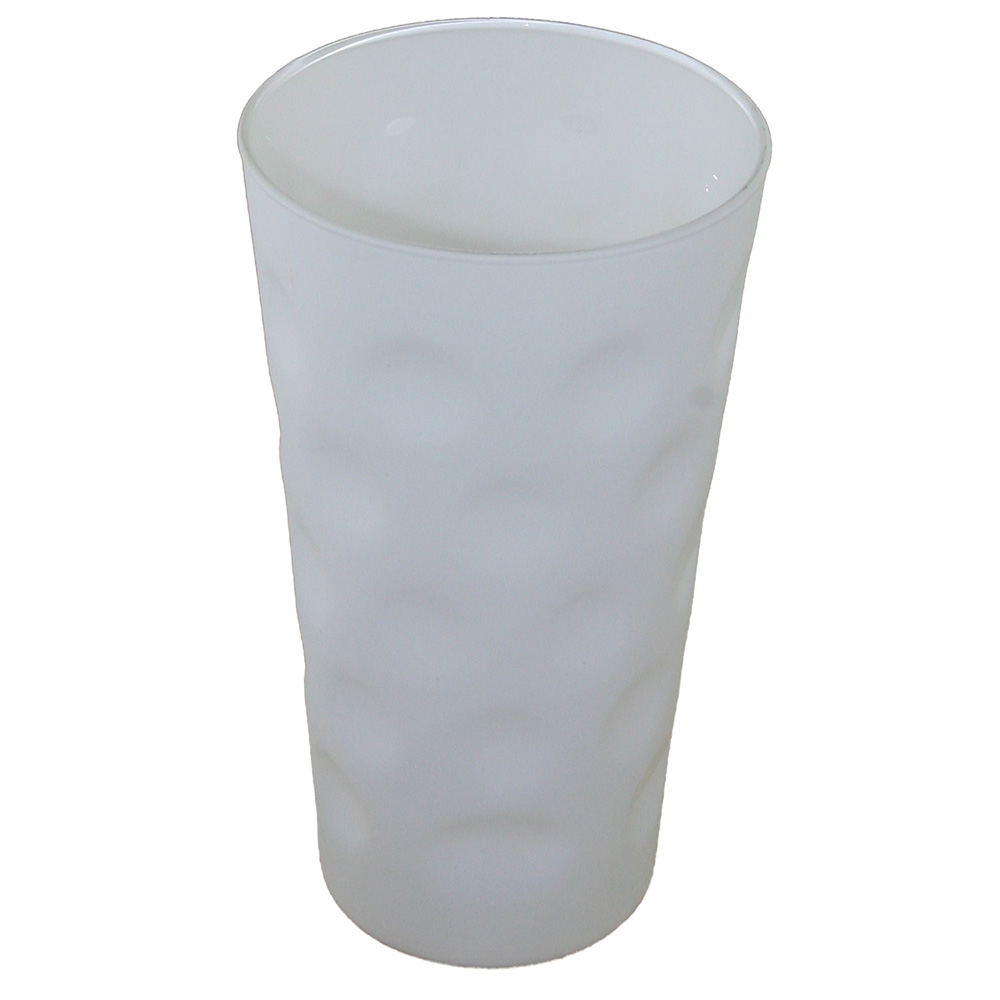 Farbiges Dubbeglas weiß, ganz gefärbt, 0,5 Liter