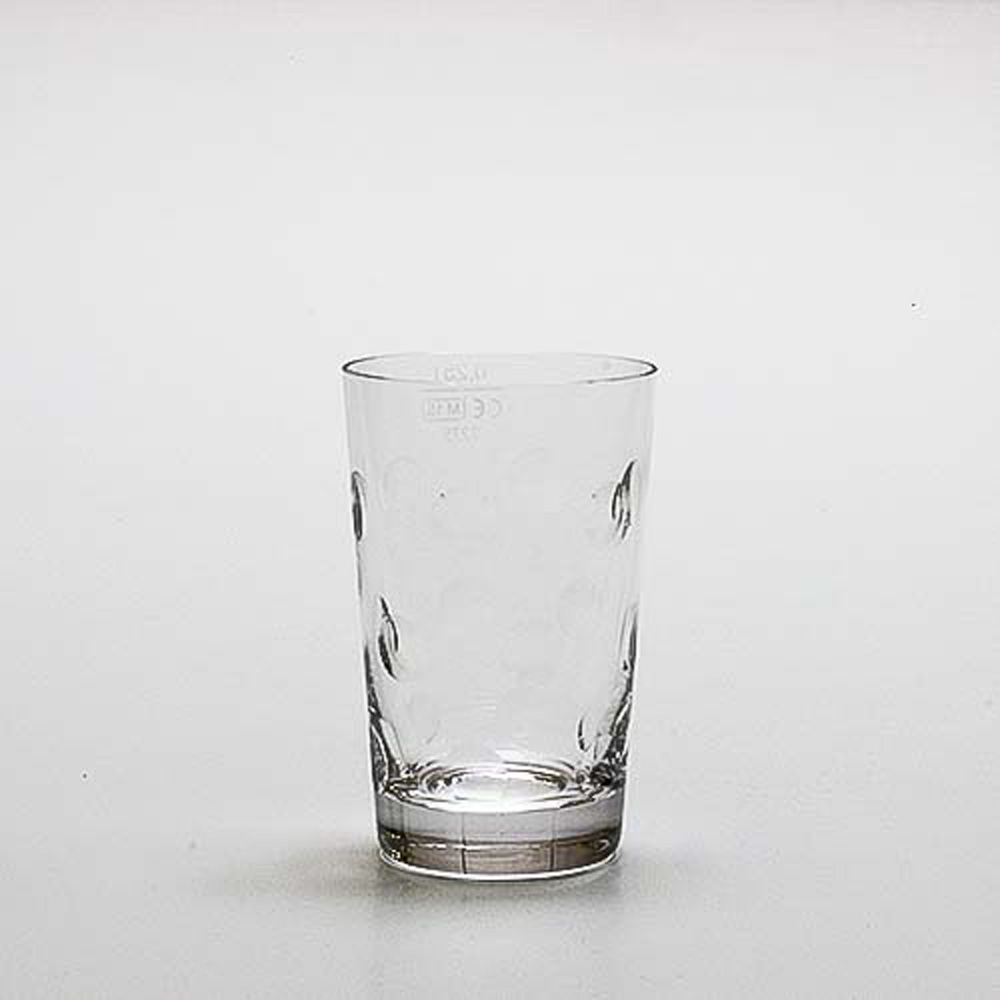Dubbeglas "Kristallglas" - handgeschliffen, 0,25 Liter