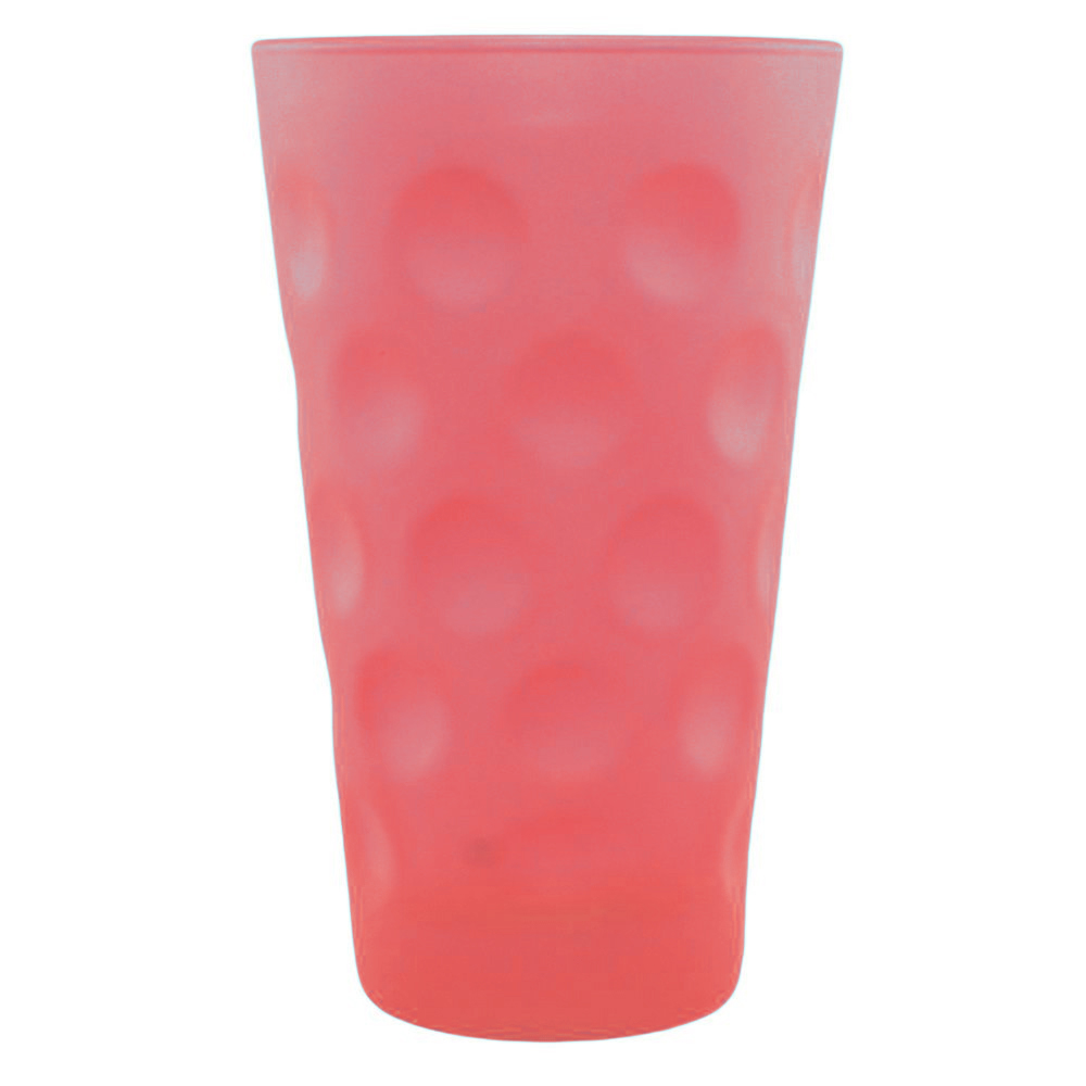 Farbiges Dubbeglas Pink, matt, 0,5 Liter