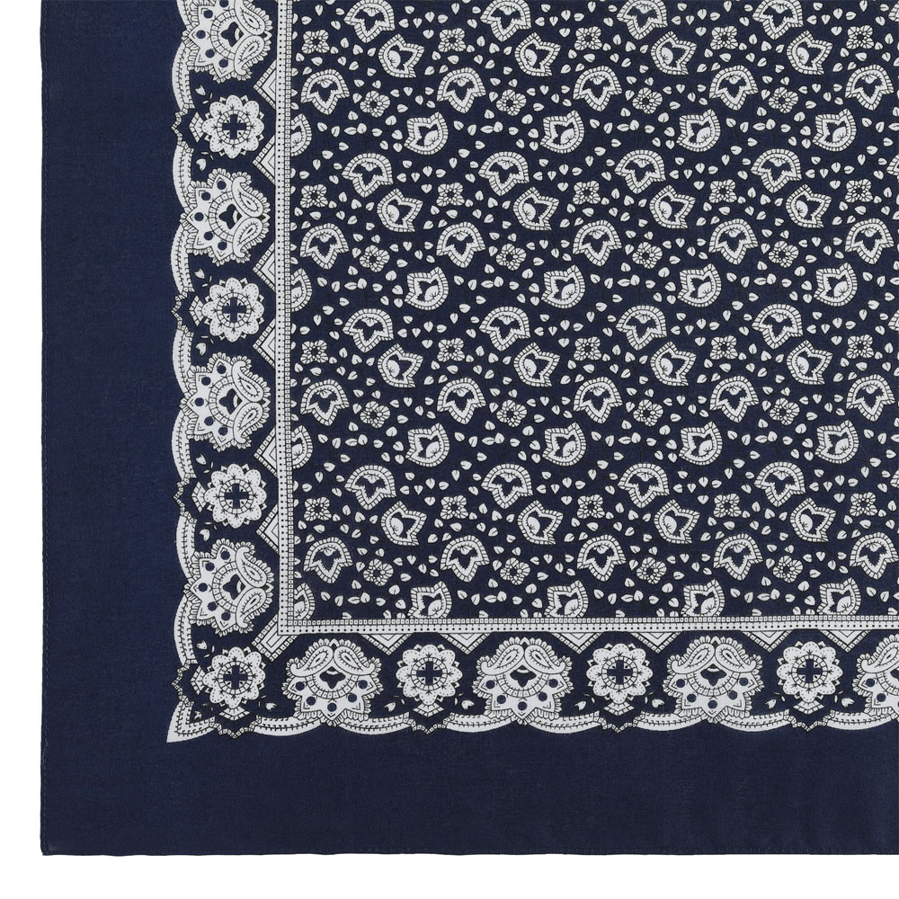 Winzertuch Halstuch Paisley blau