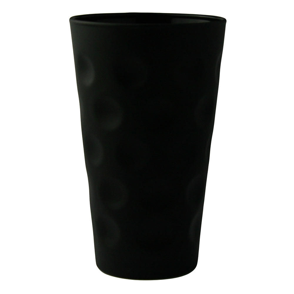 Farbiges Dubbeglas schwarz, matt, 0,5 Liter