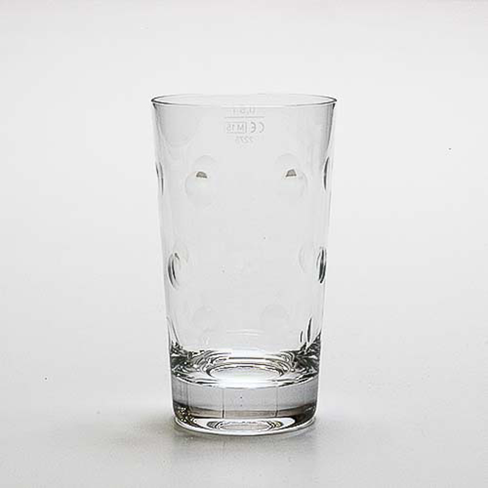 Dubbeglas "Kristallglas" - handgeschliffen, 0,5 Liter