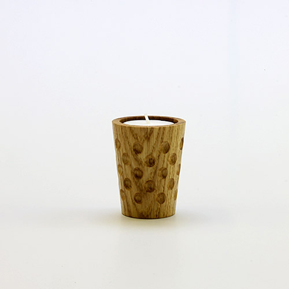 Holzteelicht DUBBE, groß, 0,1 Liter