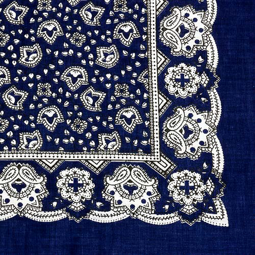 Winzertuch Halstuch Paisley blau