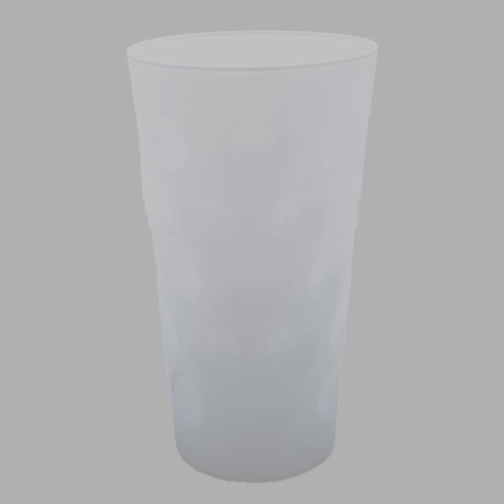 Farbiges Dubbeglas weiß, ganz gefärbt, 0,5 Liter