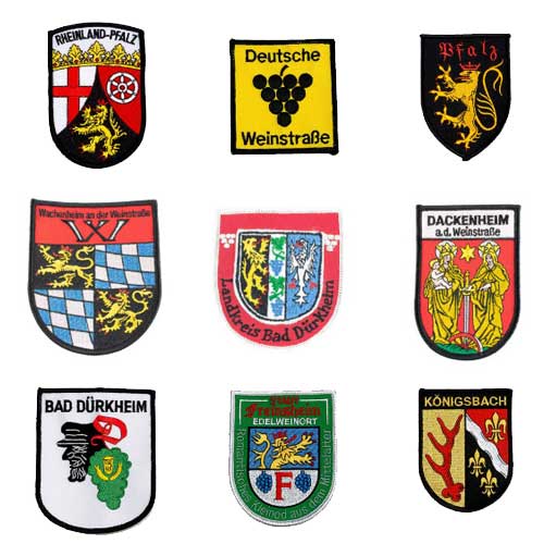 gestickte Wappen