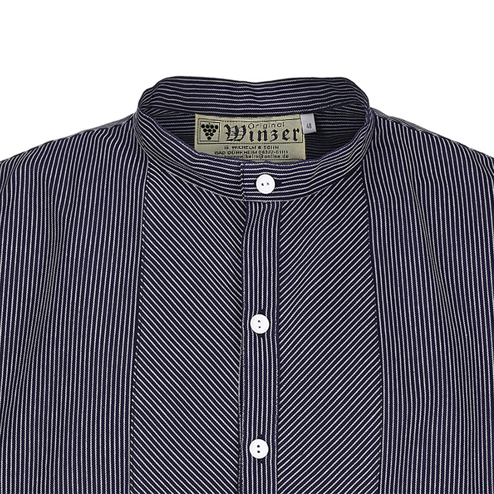 Winzerbluse "Burgunder" - Küferbluse (Kragen)