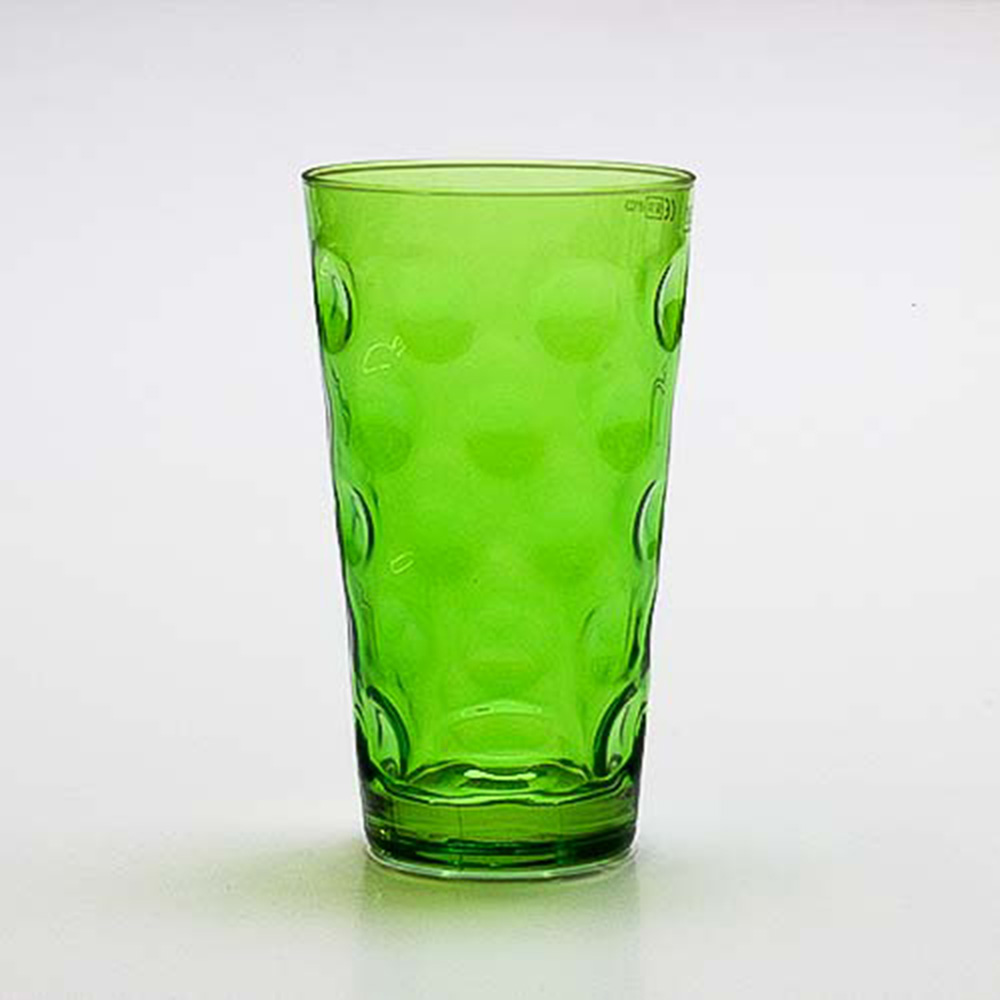 Farbiges Dubbeglas grün, ganz gefärbt, 0,5 Liter